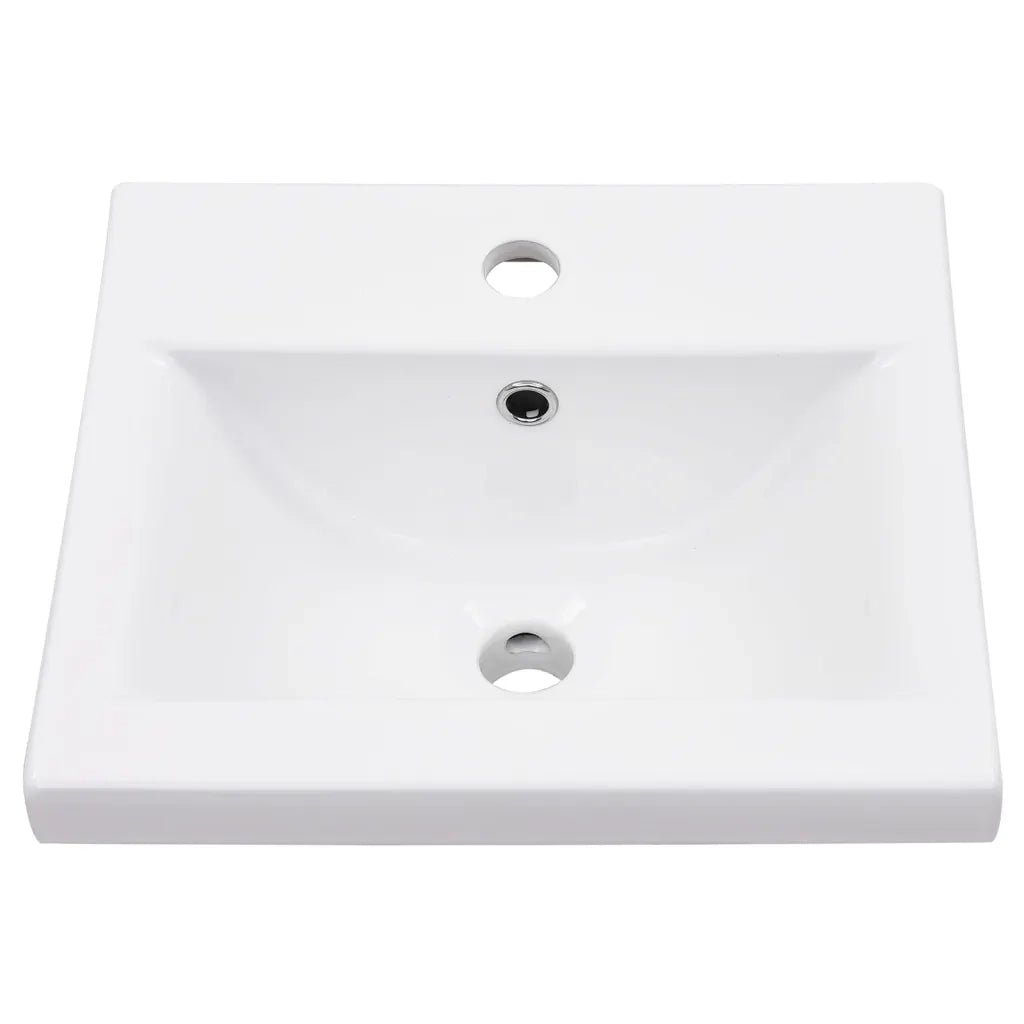 Telaio per Lavabo da Bagno con Lavabo Integrato Bianco in Ferro 3101385