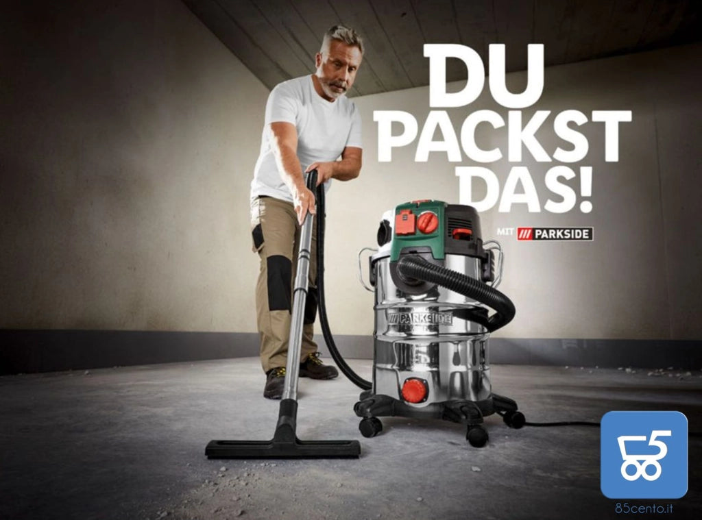 PARKSIDE Aspirapolvere e liquidi PWD 30 C1 1500W 30 Litri 260 Airwatt - EX DEMO