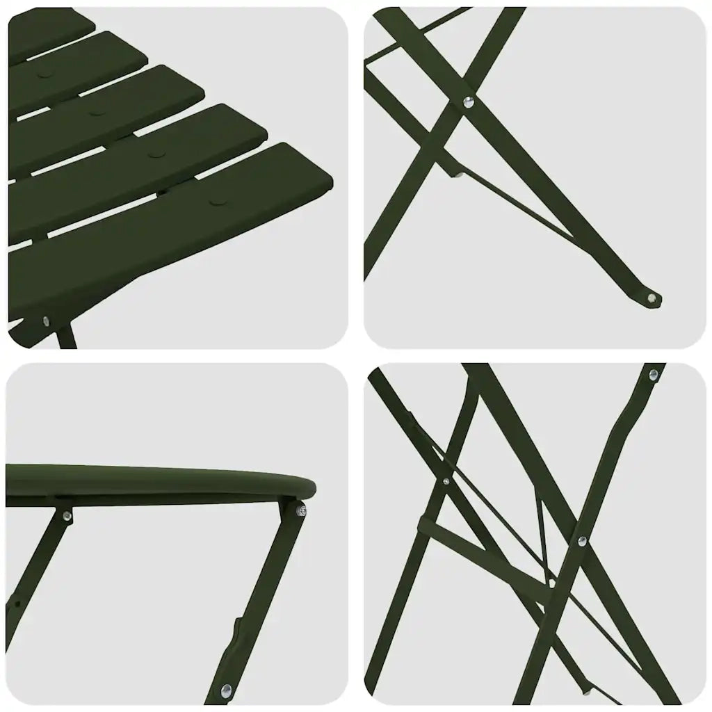 Set Bistro Pieghevole 3 pcs Foresta Acciaio 42002967