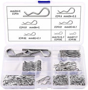 Set di Pennelli a Sfida in Acciaio Inox - 100 Stuks, 7 Dimensioni - Pennelli a Sfida, Clip R, Assortimento di Pennelli per Auto, Componenti per la Manutenzione di Autogarage