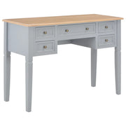 Scrivania Grigia 109,5x45x77,5 cm in Legno cod mxl 66309