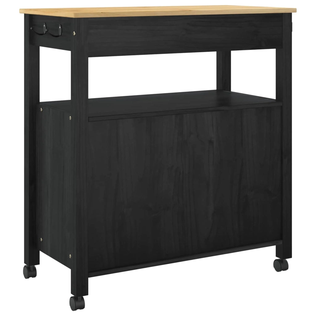 Carrello da Cucina MONZA Nero 84 x 40 x 88,5 cm CFW3015912