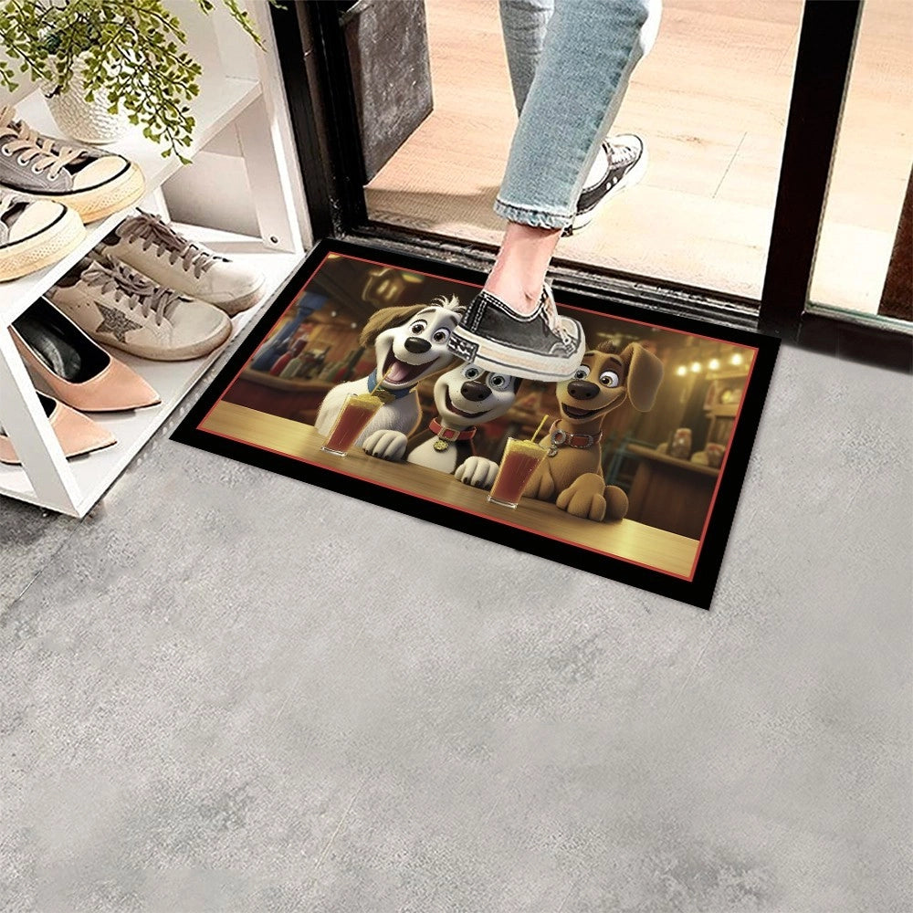 Zerbino Gomma Sostenibile 40X70 Antiscivolo Ingresso Interno Esterno Moderno Dis.Q