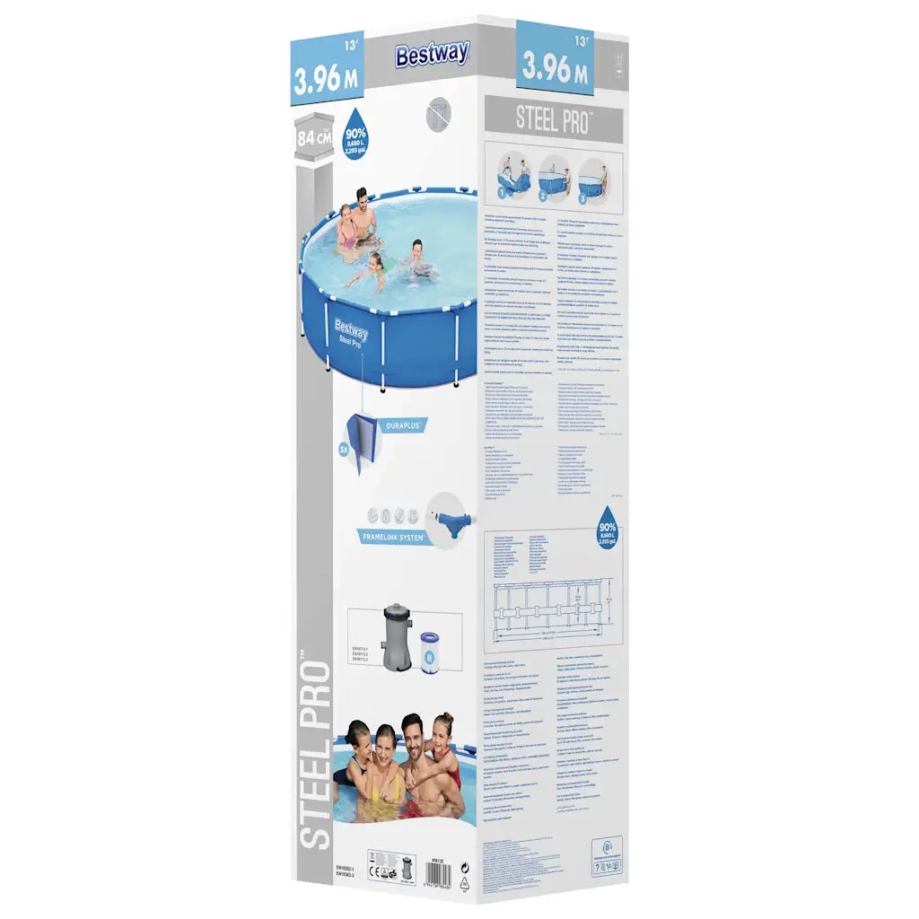 Bestway Steel Pro Telaio Piscina 396x84 cm
