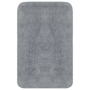 Set Tappetini per Bagno 2 pz in Tessuto Grigio CFW2173465