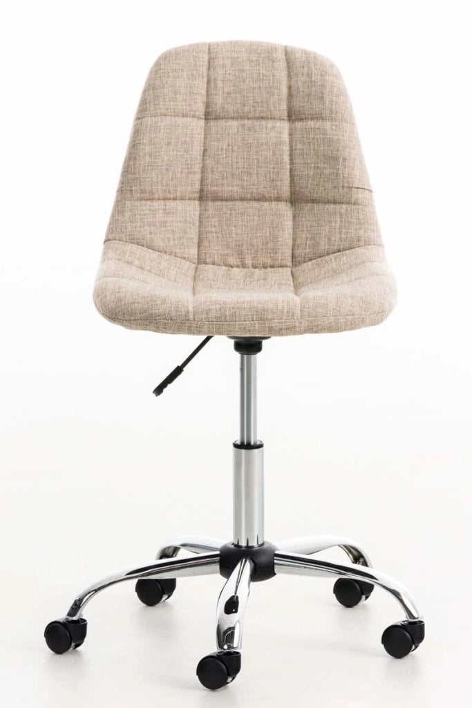 Sedia da ufficio Emil tessuto crema