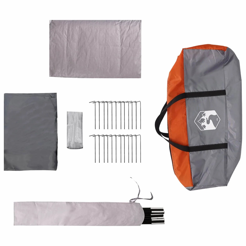 Tenda a tunnel Grigio e arancione 505 x 330 x 204 cm