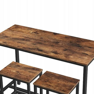 Tavolo da bar, marrone 100x40x90 cm