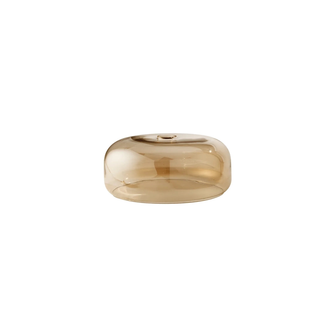 Diffusore Anima Vetro Soffiato Ambra Specchiato D33 E27