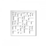 RANDOM - Pannello in PVC traforato Parasole Misura: 98x98 cm, Colore: bianco