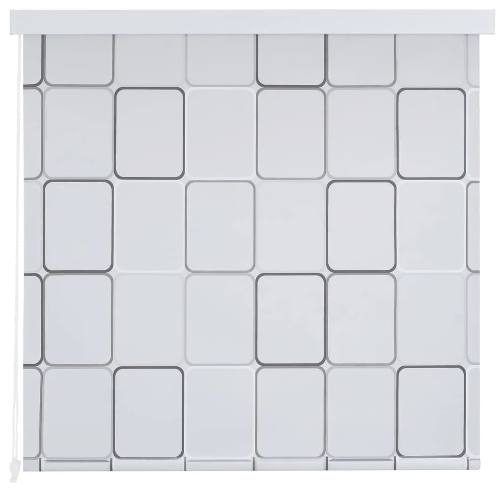 Tenda a rullo per doccia 120 x 240 cm quadrata 02_0005555