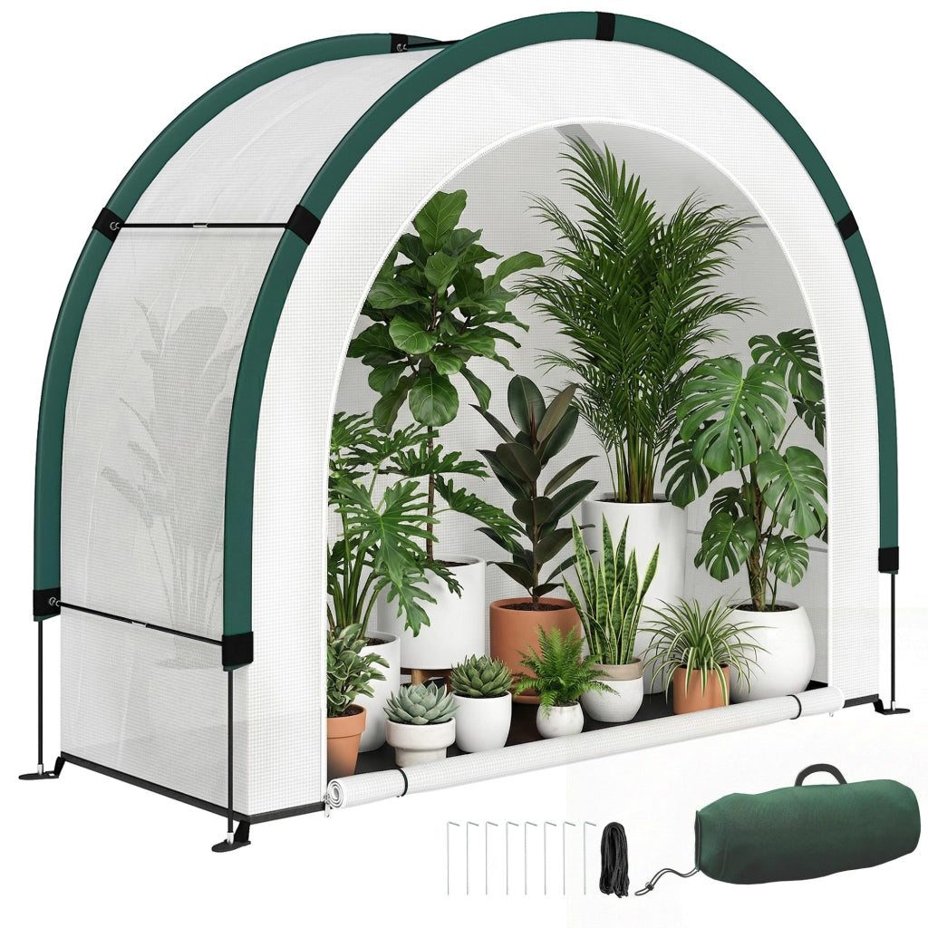 Serra da Giardino Pieghevole ¨C zephmum ¨C Verde 200x80x164 cm