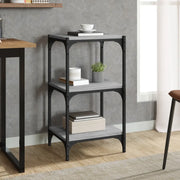 Libreria grigio sonoma 40x33x70,5cm Legno Multistrato e Acciaio 819310