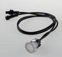 KIT 6 SEGNAPASSI A INCASSO CALPESTABILI LED RIDER ACCIAIO DC12V 0,6W RGB IP67 3X3,7CM