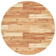 Piano Tavolo | Superficie Tavolo | Piano Scrivania Rotondo ?80x4 cm in Legno Massello di Acacia
