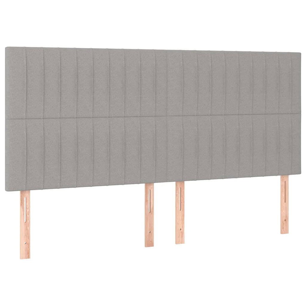 Giroletto a Molle con Materasso Grigio Chiaro180x200 cm Tessuto 3132169