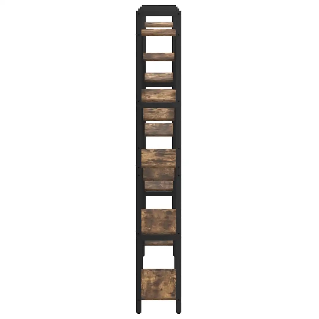 Libreria 156 x 25 x 167 cm Legno ingegnerizzato Rovere Fumo 868343