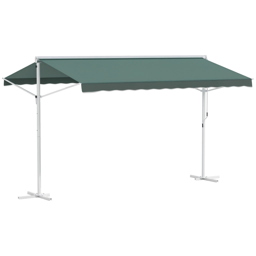 Tenda da giardino pieghevole ¨C zephmum ¨C verde scuro 4x3m