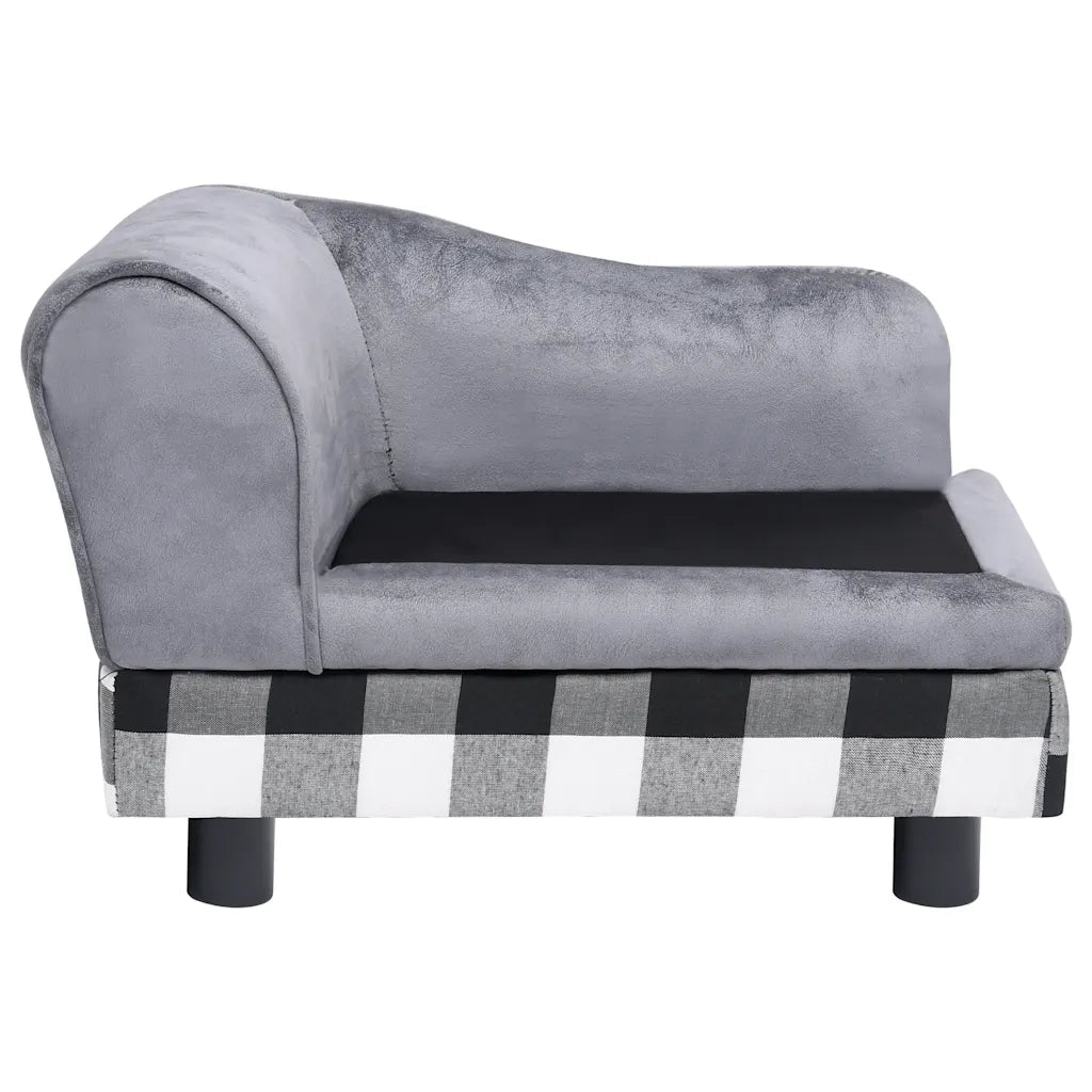 Divano per Cani Grigio 57x34x36 cm in Peluche 170940