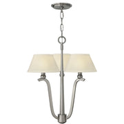 Lampadario Whitney nichel spazzolato 3xE14 60W Hinkley