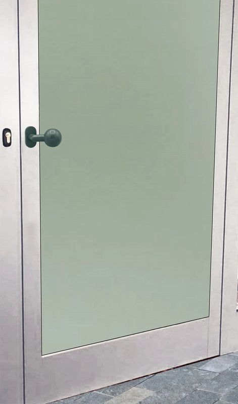 Maniglia su rosetta tonda SAGUATTI  D01/50SA in inox verde opaco