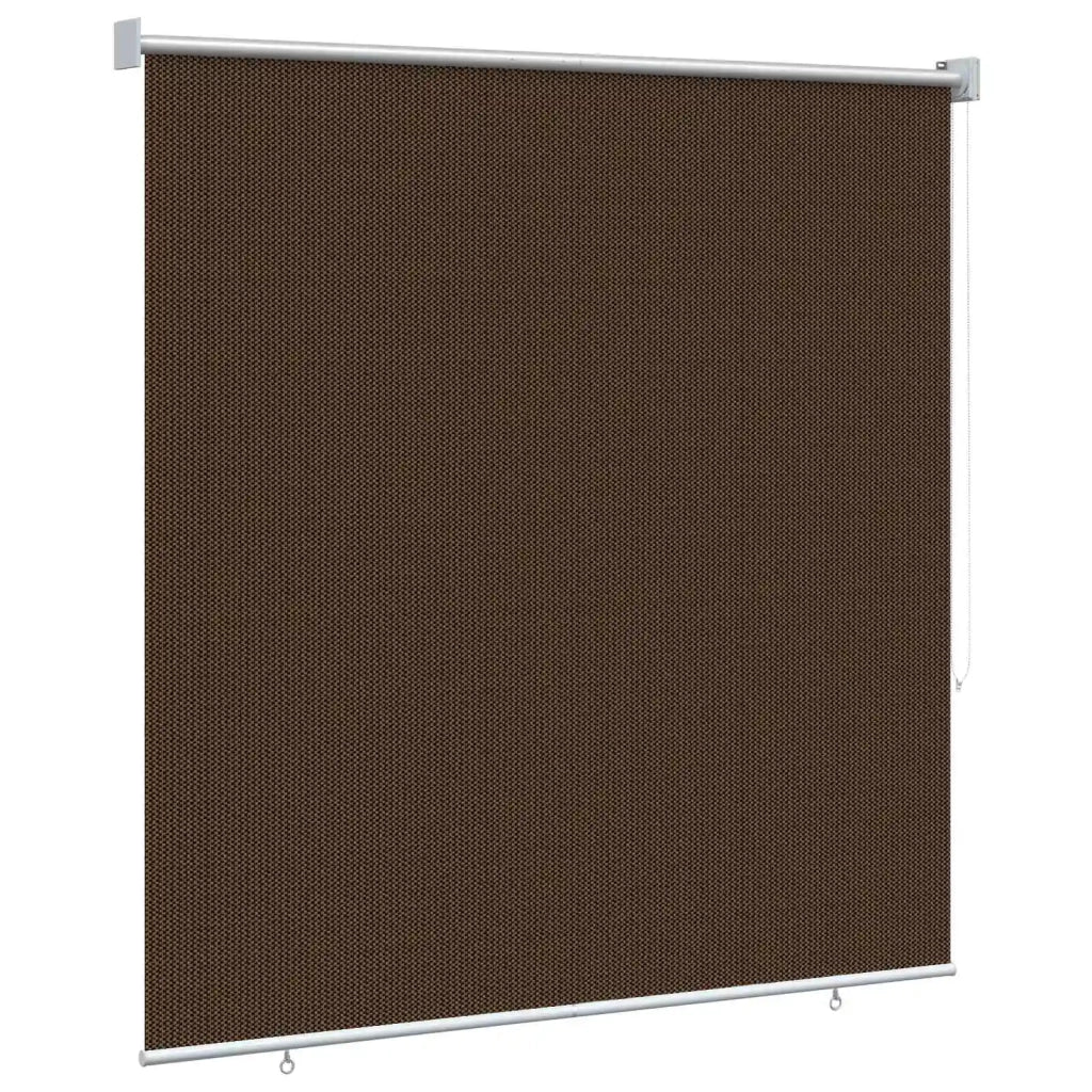 Tenda a Rullo Esterno Blocco UV 90% Marrone 140 x 140 cm HDPE 42036094