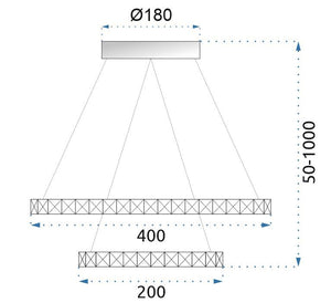 Lampada Vegas 20/40 + Telecomando App658