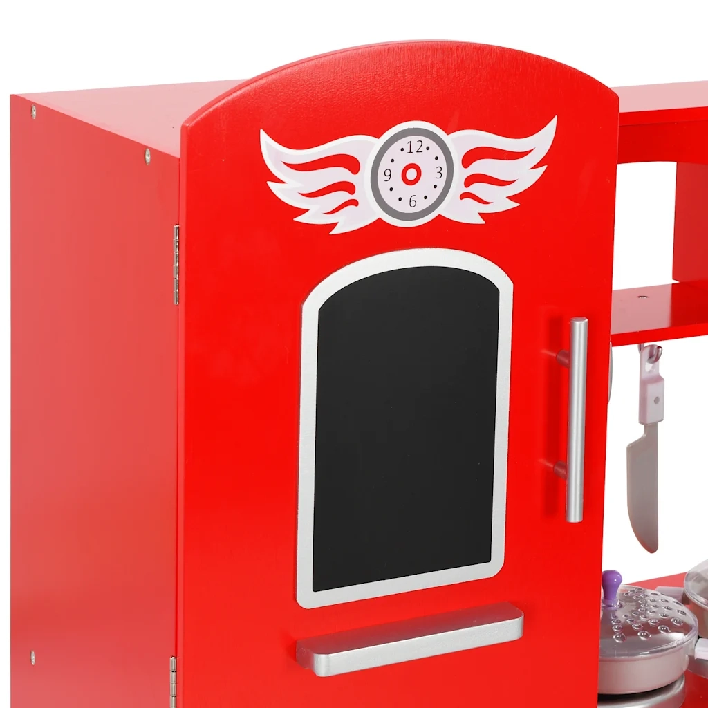 Cucina Giocattolo per Bambini in MDF 84x31x89 cm Rossa 80253