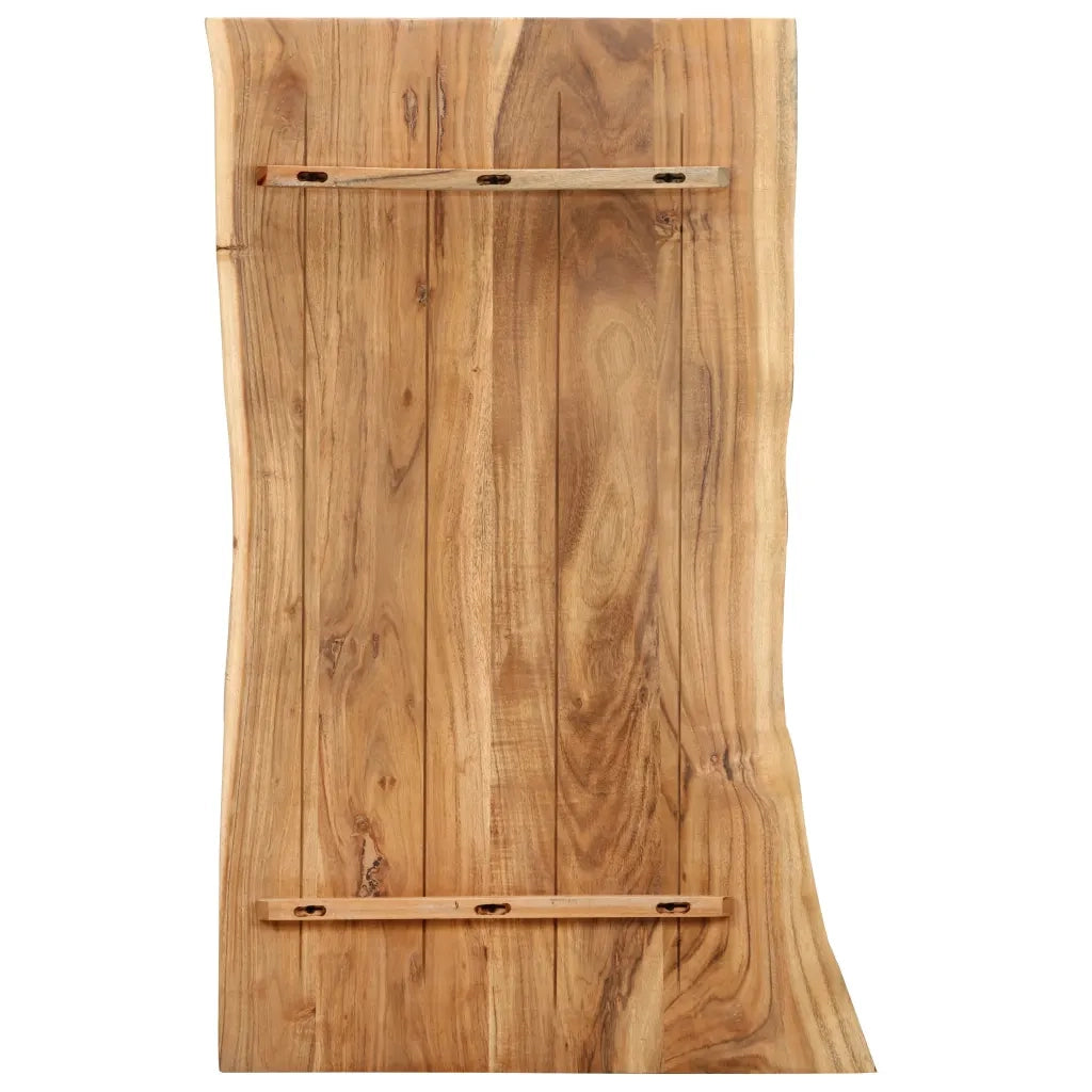 Piano del Tavolo in Legno Massello di Acacia 100x(50-60)x2,5 cmcod mxl 72978