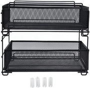 Organizzatore a cassetti 2-trappiste - Cassetto scorrevole - Mobile per cucina - Mobile a muro - Design spaziale - Disegno spaziale risparmiatore di spazio - Mobile per archiviazione