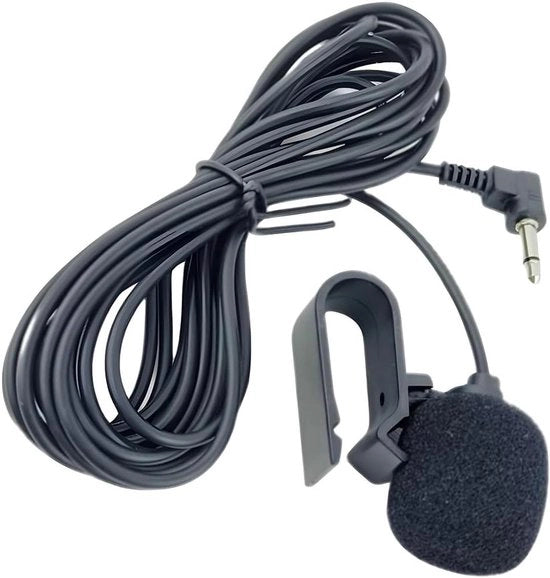 Microfono esterno 35 mm con clip e connessione cavo per sistema di alta fedeltà auto - cavo 2 m