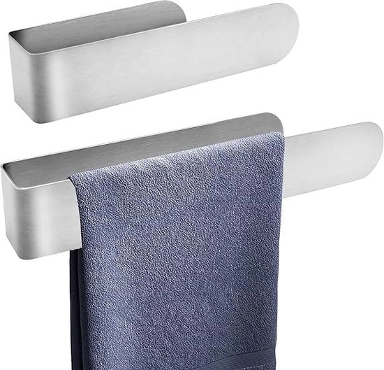 Maniglione per asciugamani senza perforazione 20 cm-30 cm colore grigio