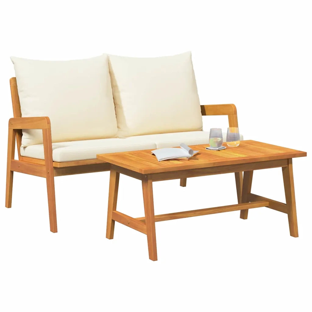 Set bistrot 2 Pezzo Olio Naturale Legno di Acacia Massello CFW5236974