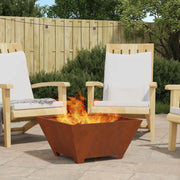 Focolare Marrone 60 x 60 x 30 cm Acciaio CorTen 858967