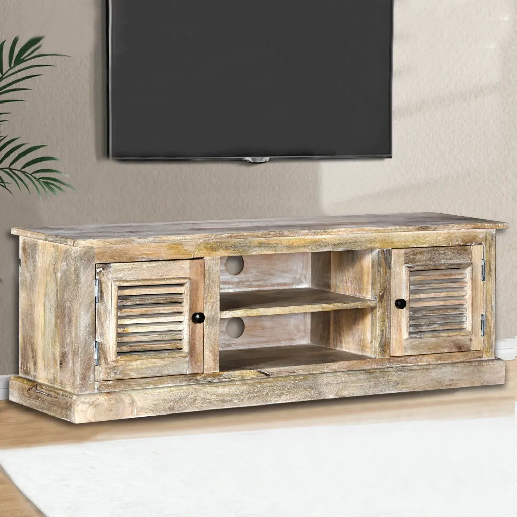 Mobile Porta TV in Legno Massello di Mango  cod mxl 39571