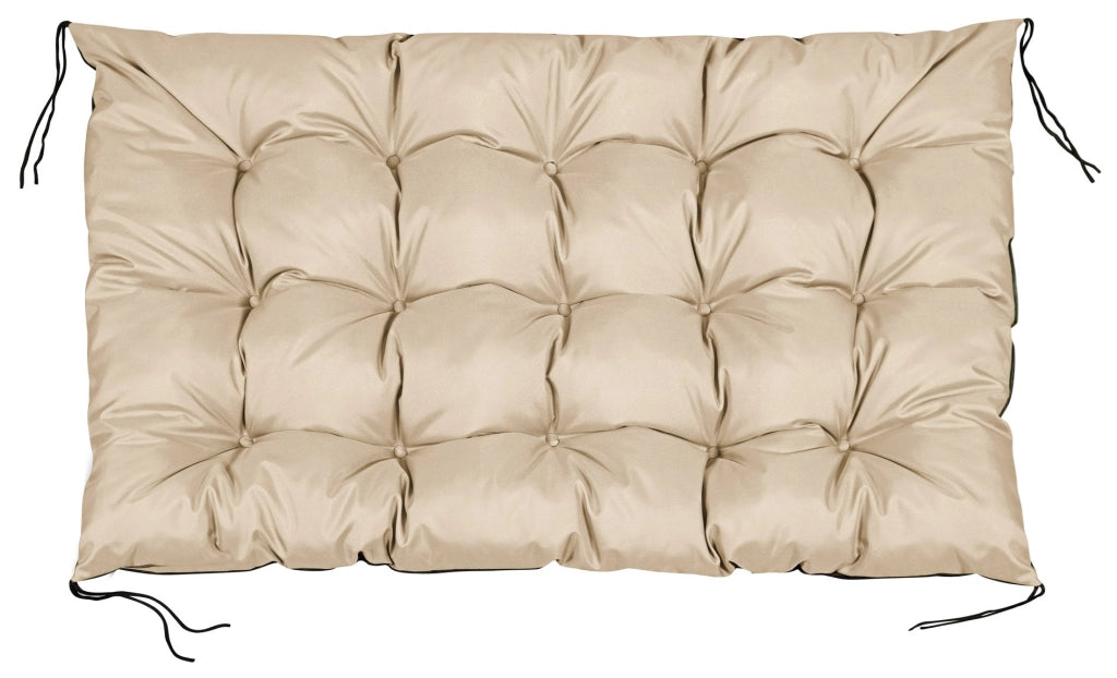 Cuscino da giardino AIO FACTORY 120x80 cm impermeabile beige per panca in pallet