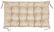 Cuscino da giardino AIO FACTORY 120x80 cm impermeabile beige per panca in pallet