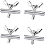 Zona di Ombra Multifunzionale - 4 Pezzi - Acciaio Inossidabile - M4 x 25 x 8 mm - Multifunzionale - Per Caravan/Camping/Barca - Chiavette di Protezione