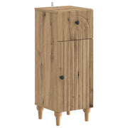 Mobiletto da Bagno ALKMAAR Rovere Artigianale 30 x 31 x 80 cm 896174