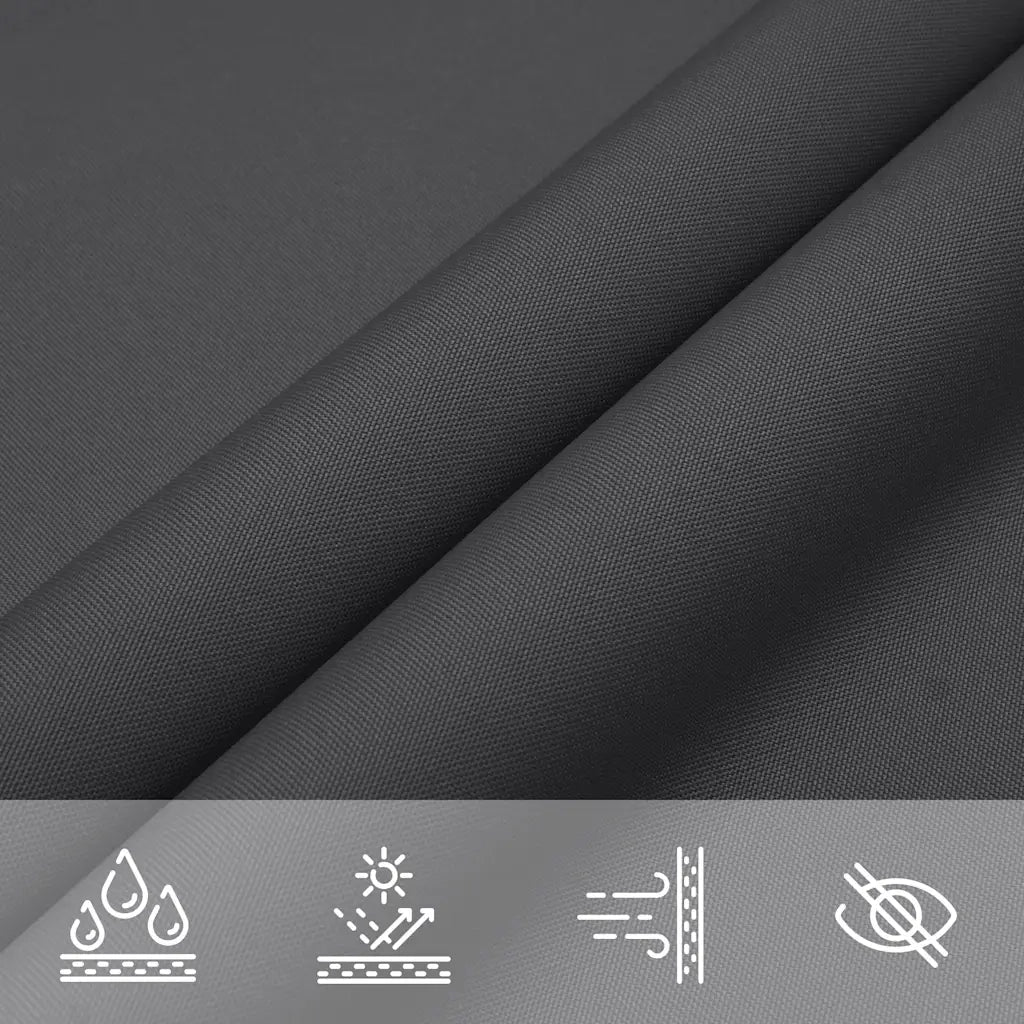 Parasole a Vela Oxford Triangolare 3x4x4 m Antracite 135119