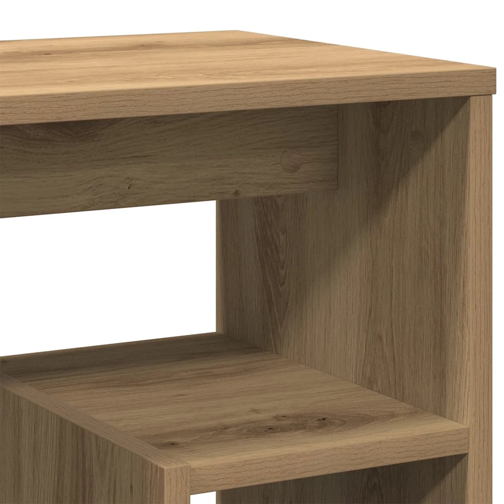 Comodino Rovere Artigianale 40x30x40 cm in Legno Multistrato
