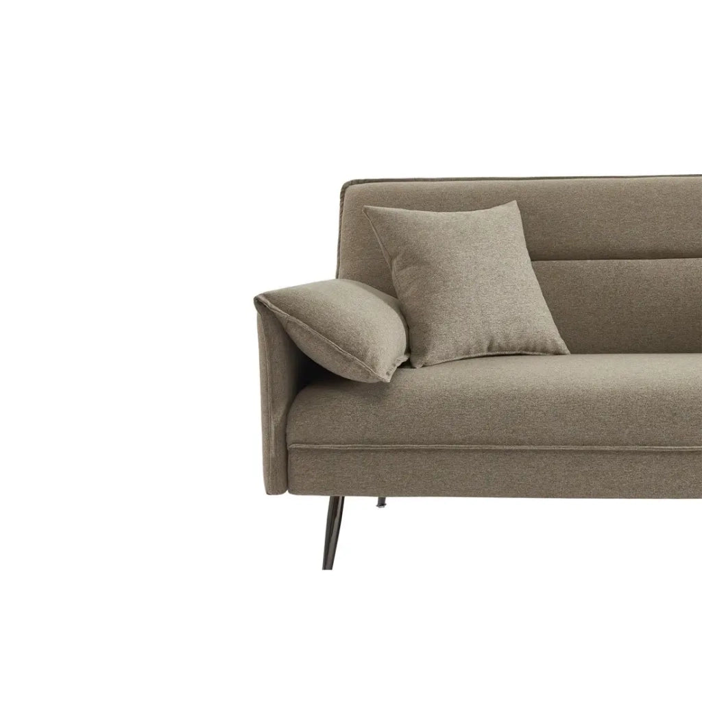 Divano 3 posti trasformabile SILAS – Beige chiaro – Design scandinavo elegante