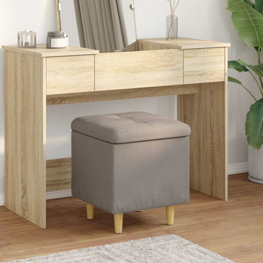 Pouf contenitore con cuscino Talpa 40 x 40 x 45 cm Tessuto 876807