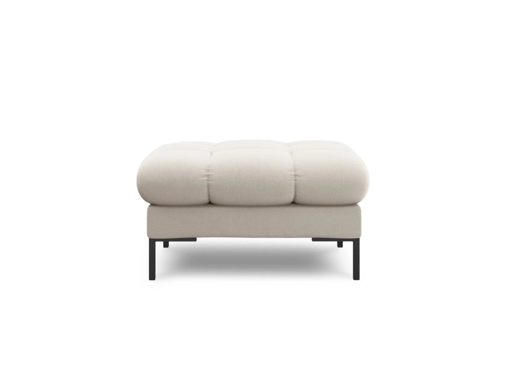 Cosmopolitan Design - Pouf "Bali" in tessuto strutturato beige 