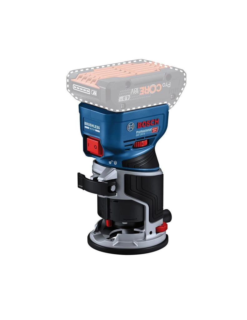 Rifilatore BOSCH GKF 18V-8 (Solo corpo + L-Boxx 238 + con accessorio sistema di binari di guida)