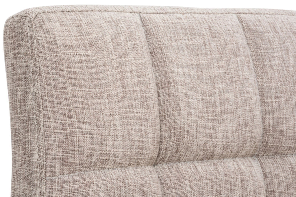 Set di 2 sgabelli Peru in tessuto crema