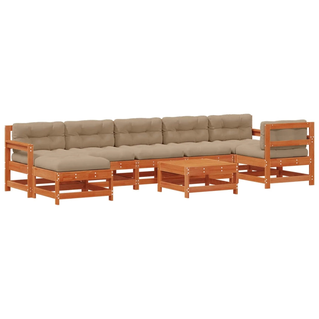 Set Lounge da Giardino 8 pcs Marrone Cerato 3418072