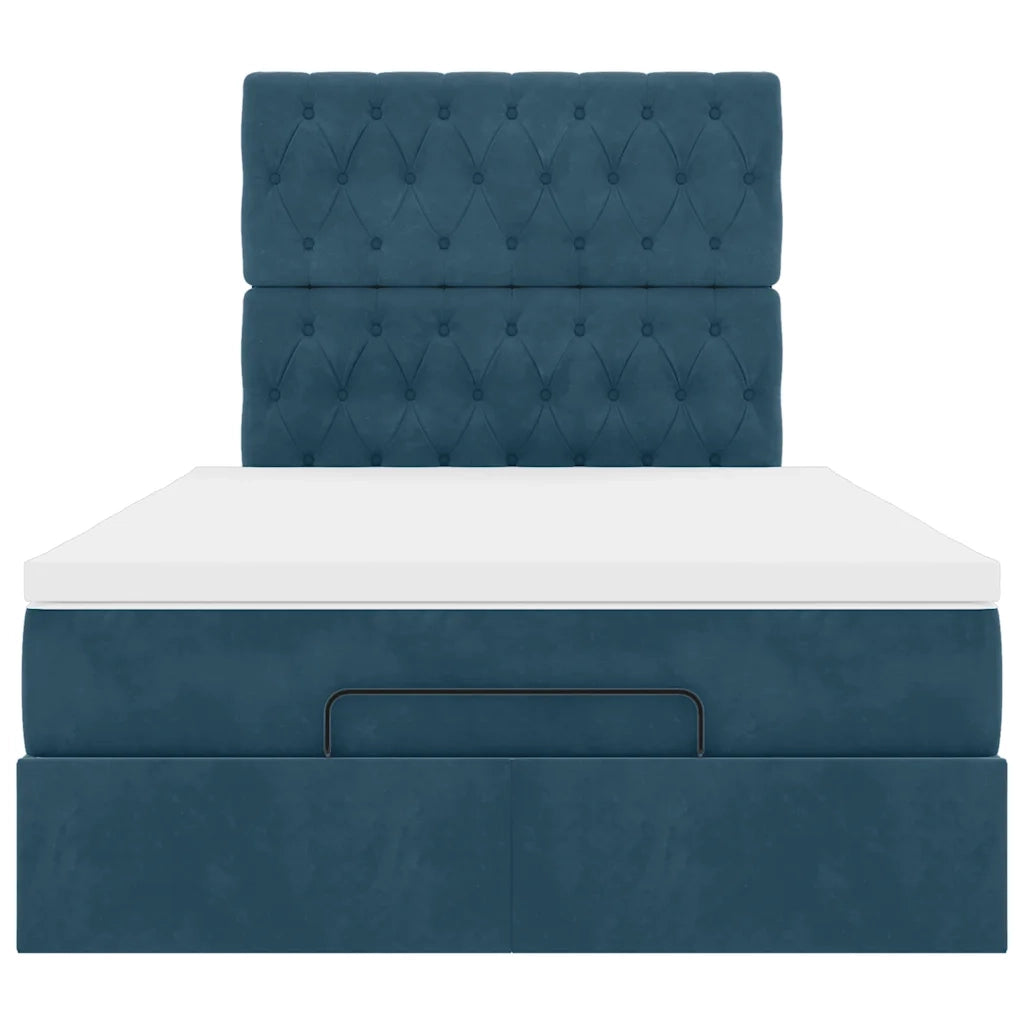 Struttura Letto Pouf con Materassi 120x190 cm Velluto 3313533