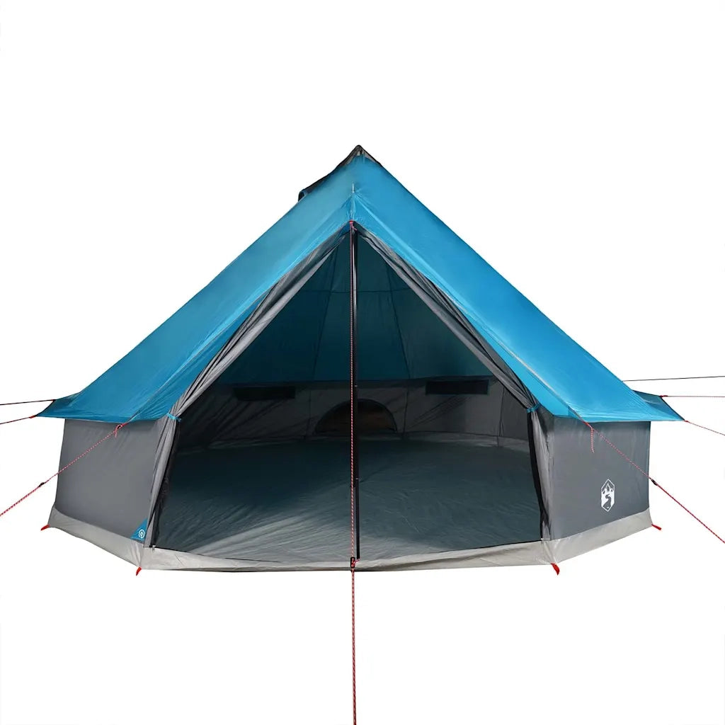 Tenda Familiare Tipi per 8 Persone-Tenda da campeggio Blu Impermeabile 263242