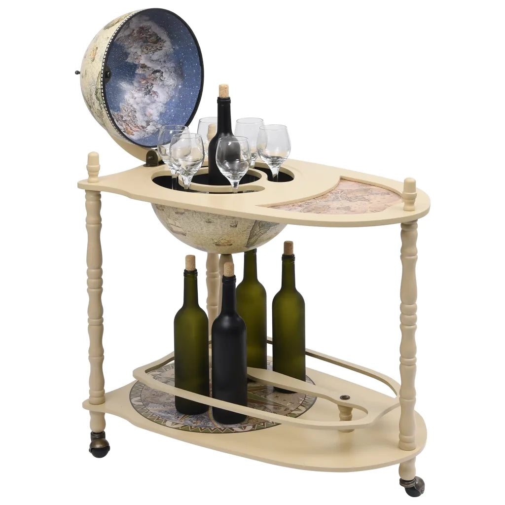 Bar a Globo Portavini Supporto Autoportante in Eucalipto Verde 320908